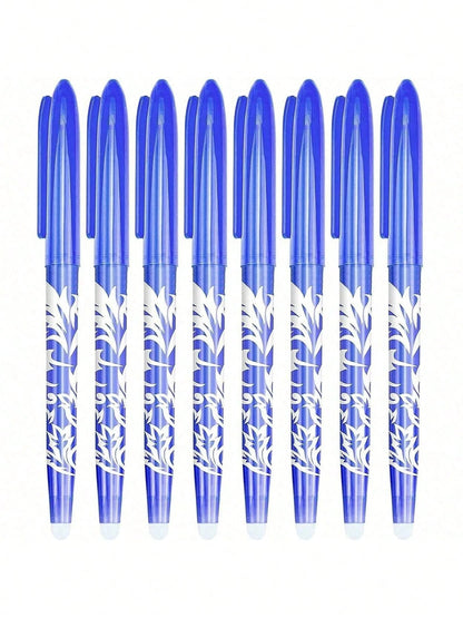 Penna cancellabile blu con punta a gomma, penna a frizione con gomma da cancellare, penna gel che si cancella in modo pulito, articoli di cartoleria per scrivere adatti a bambini e adulti