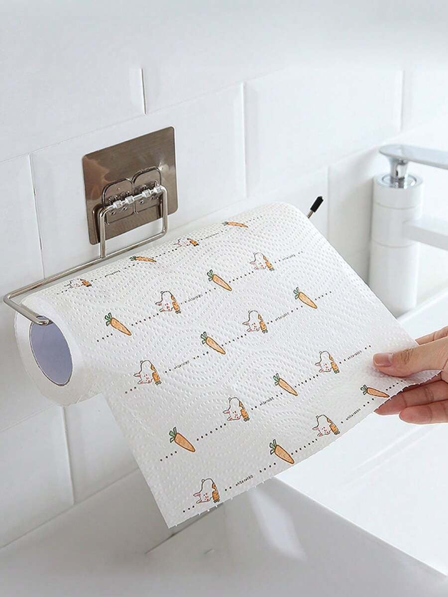 1 pezzo Semplice portaoggetti per cucina/bagno, utilizzabile come portarotolo di carta, portasalviette di carta, portastracci, disponibile in varie dimensioni e tipologie.
