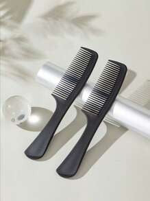 1 pezzo Pettine per taglio di capelli spesso in materiale ABS, pettine da parrucchiere specifico per taglio e acconciatura capelli piatti, pettine per capelli lisci, unisex, elementi essenziali da viaggio