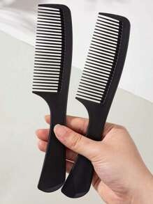 1 pezzo Pettine per taglio di capelli spesso in materiale ABS, pettine da parrucchiere specifico per taglio e acconciatura capelli piatti, pettine per capelli lisci, unisex, elementi essenziali da viaggio