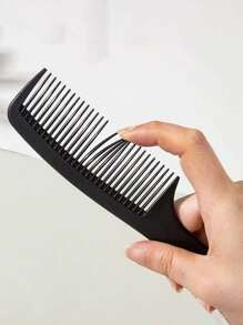 1 pezzo Pettine per taglio di capelli spesso in materiale ABS, pettine da parrucchiere specifico per taglio e acconciatura capelli piatti, pettine per capelli lisci, unisex, elementi essenziali da viaggio