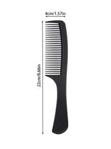 1 pezzo Pettine per taglio di capelli spesso in materiale ABS, pettine da parrucchiere specifico per taglio e acconciatura capelli piatti, pettine per capelli lisci, unisex, elementi essenziali da viaggio