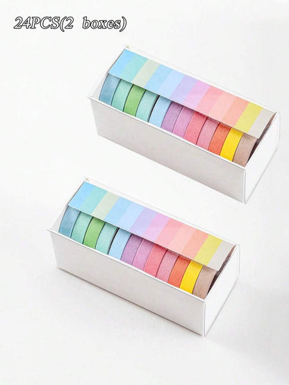 Nastro adesivo con gradiente arcobaleno fai-da-te, lunghezza estesa di 2 metri, forniture per studenti per il ritorno a scuola