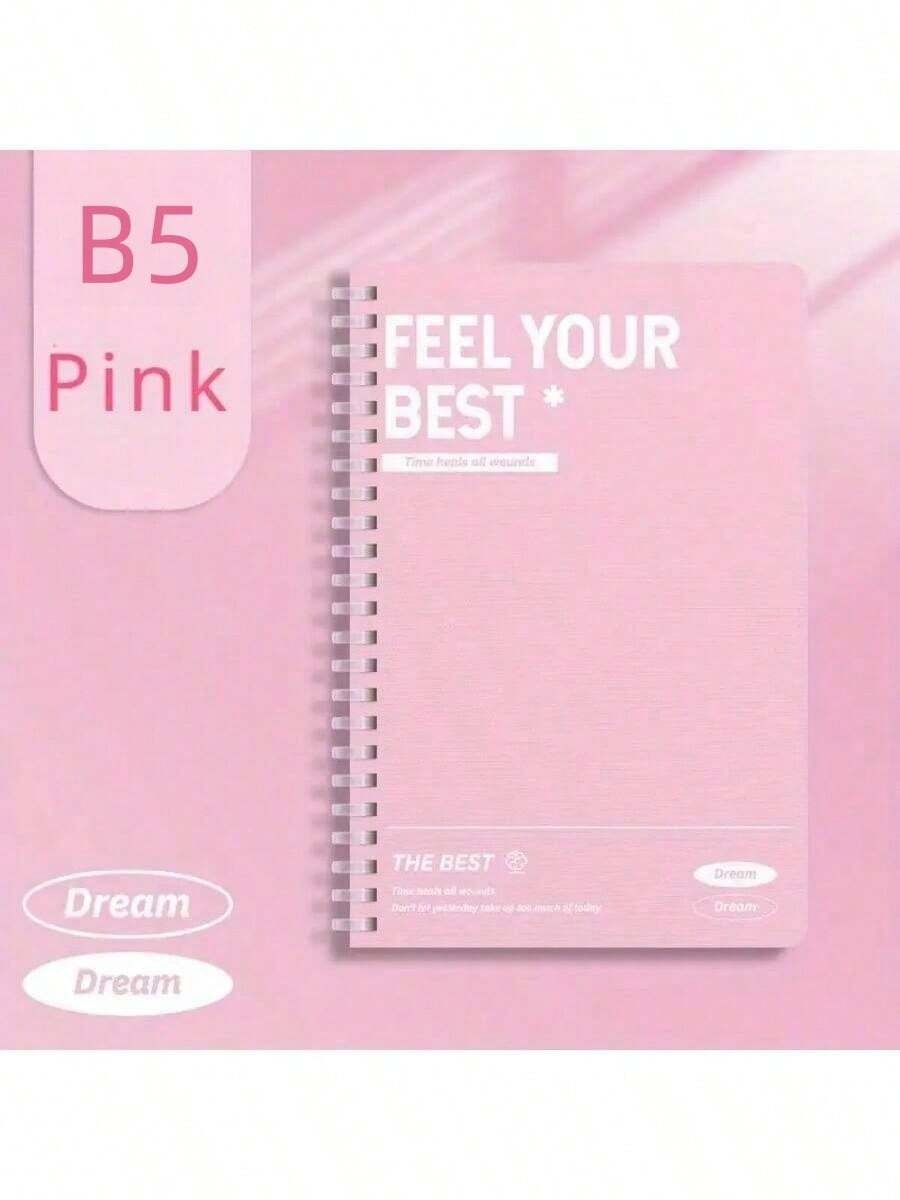 Quaderno a spirale, formato 1/6 di foglio 8.3" X 5.9" A5/B5, copertina in cartoncino, righe da 7mm, 6 colori, 60-120 pagine, per studiare e prendere appunti, diario, per il ritorno a scuola