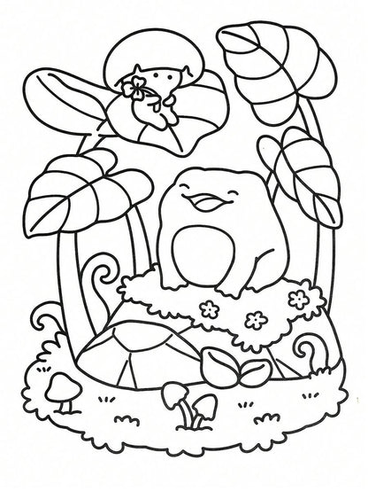 Libro da colorare FRESH GLOW Coco di 40 pagine per adulti e bambini, audace e facile, con disegni semplici e grandi per il relax. Libro da colorare per Natale, Ognissanti, regali di compleanno