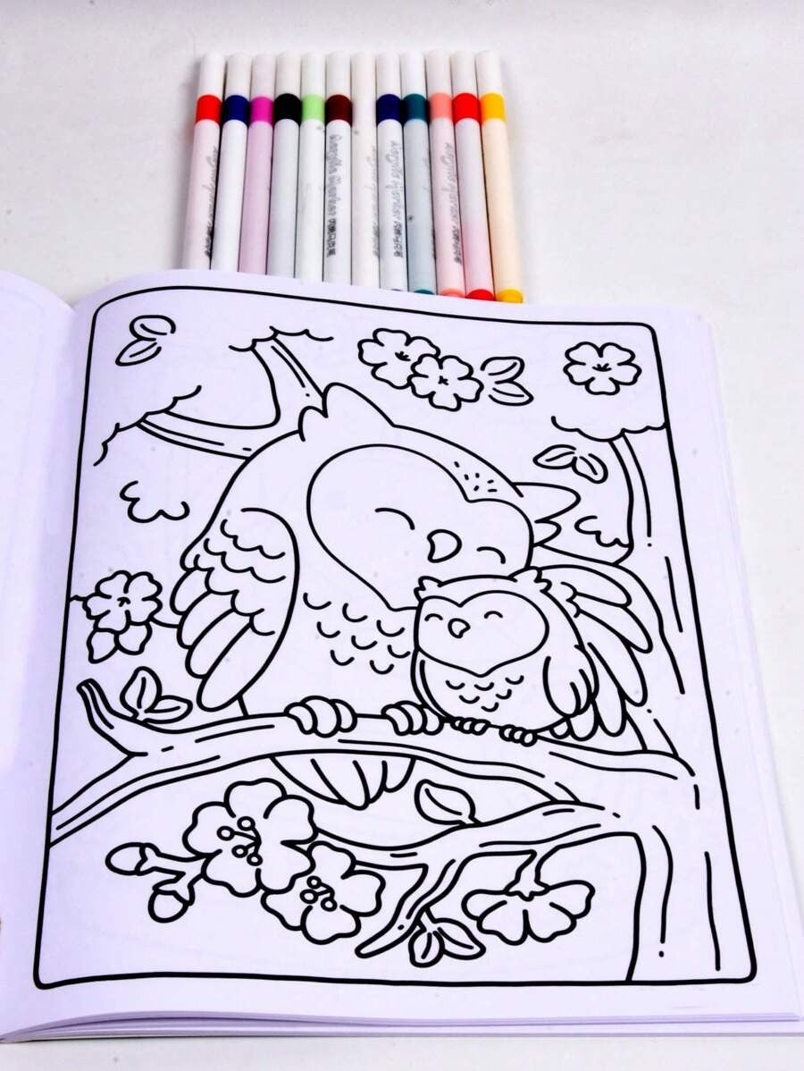 Libro da colorare FRESH GLOW Coco di 40 pagine per adulti e bambini, audace e facile, con disegni semplici e grandi per il relax. Libro da colorare per Natale, Ognissanti, regali di compleanno
