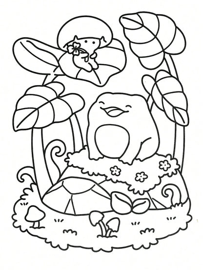 Libro da colorare FRESH GLOW Coco di 40 pagine per adulti e bambini, audace e facile, con disegni semplici e grandi per il relax. Libro da colorare per Natale, Ognissanti, regali di compleanno