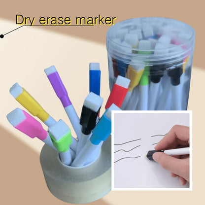 24 pezzi di pennarelli cancellabili colorati non magnetici, penne per lavagna bianca, utilizzate dagli insegnanti per disegnare