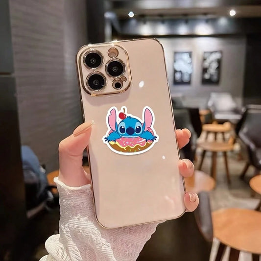 Adesivi carini di Stitch Disney, adesivi impermeabili per custodie per telefono, forniture per ufficio, forniture scolastiche, adesivi fai-da-te, adesivi decorativi, adesivi cartoni animati