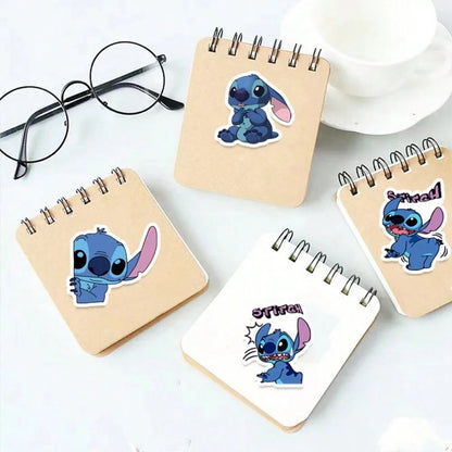 Adesivi carini di Stitch Disney, adesivi impermeabili per custodie per telefono, forniture per ufficio, forniture scolastiche, adesivi fai-da-te, adesivi decorativi, adesivi cartoni animati
