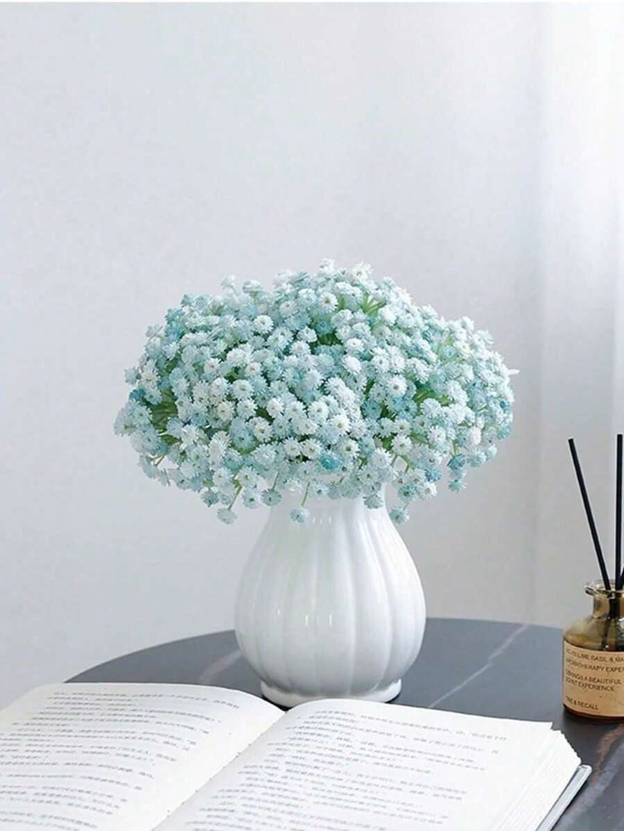 Fiori artificiali Fiore di respiro di bambino Fiore finto Gypsophila, Roose Gypsophila Fiori artificiali Piante di Gypsophila Fiori di Gypsophila profumo artificiale