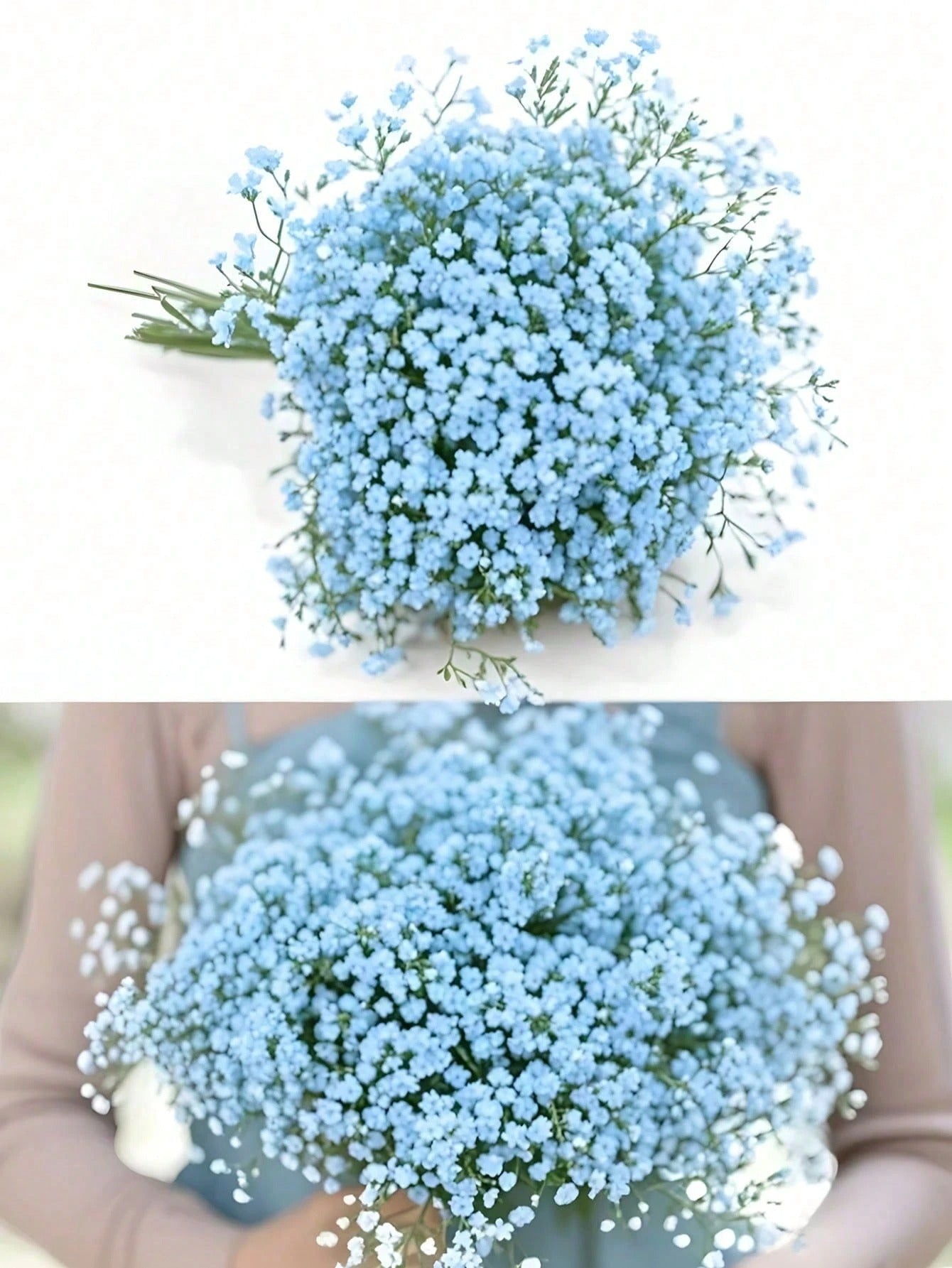 Fiori artificiali Fiore di respiro di bambino Fiore finto Gypsophila, Roose Gypsophila Fiori artificiali Piante di Gypsophila Fiori di Gypsophila profumo artificiale