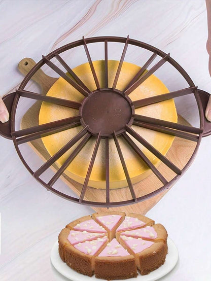 1 pezzo Coltello per dividere la torta, affettatrice rotonda in plastica per torte, strumento da forno per crostate e biscotti