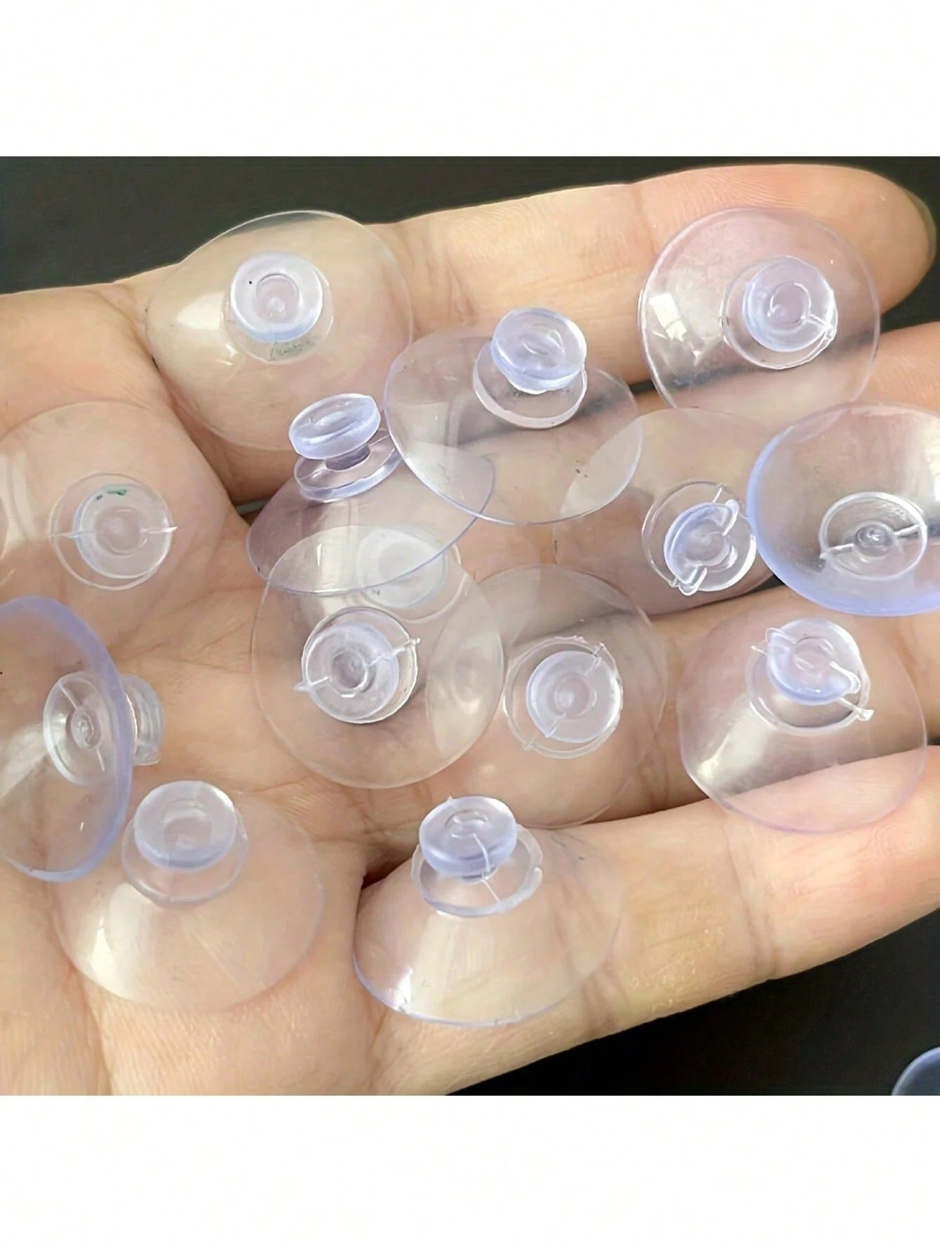 5/10/20/40 pezzi /1 confezione Ventose trasparenti piccole, ventose in PVC per appendiabiti da bagno, parabrezza dell'auto, ventose per decorazione e organizzazione