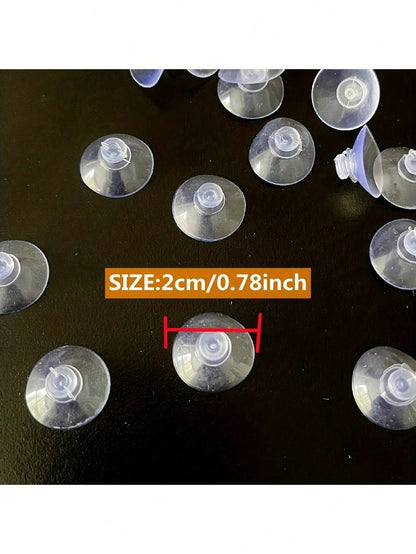 5/10/20/40 pezzi /1 confezione Ventose trasparenti piccole, ventose in PVC per appendiabiti da bagno, parabrezza dell'auto, ventose per decorazione e organizzazione