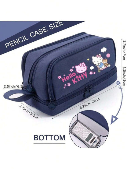 Set di 6 penne gel cancellabili con amici di Hello Kitty, Kuromi e Melody (Kuromi/Melody/Cinnamoroll/Pochacco) - Penne a sfera retrattili ad inchiostro blu da 0,5 mm