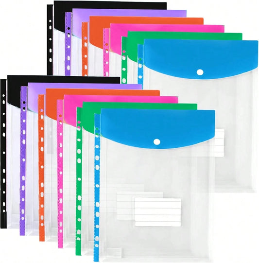 cartelle ad anelli con fori, formato A4, ad alta capacità, in materiale PP moderno, con tasche espandibili e porta etichette, adatte per scuola, casa, ufficio, registrazione presenze