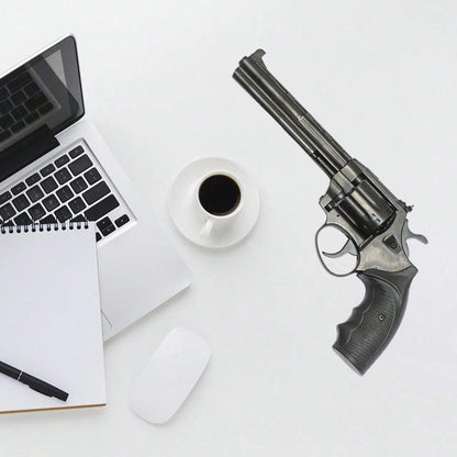 Rea 3D Gun, adesivi riutilizzabili autoadesivi in PVC per pareti e mobili, design realistico a weapon di fucile e pistola HK416, decorazione militare per la casa