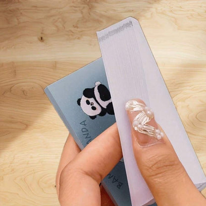 Note adesive con simpatico design a panda - note adesive pratiche per la scrivania e l'ufficio, bloc notes da ufficio molto attraenti, forniture scolastiche, per il ritorno a scuola