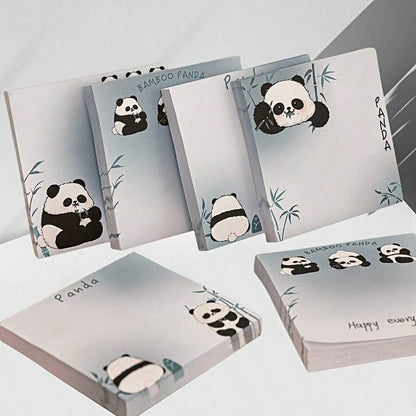 Note adesive con simpatico design a panda - note adesive pratiche per la scrivania e l'ufficio, bloc notes da ufficio molto attraenti, forniture scolastiche, per il ritorno a scuola