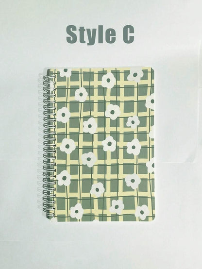 Set regalo di quaderni di estetica verde - 4 stili unici da 480/240/120/60 fogli, regali di apprezzamento per gli insegnanti e di laurea per gli studenti, in carta, 60 righe normali, quaderno scolastico A5, design a cartoni animati carini