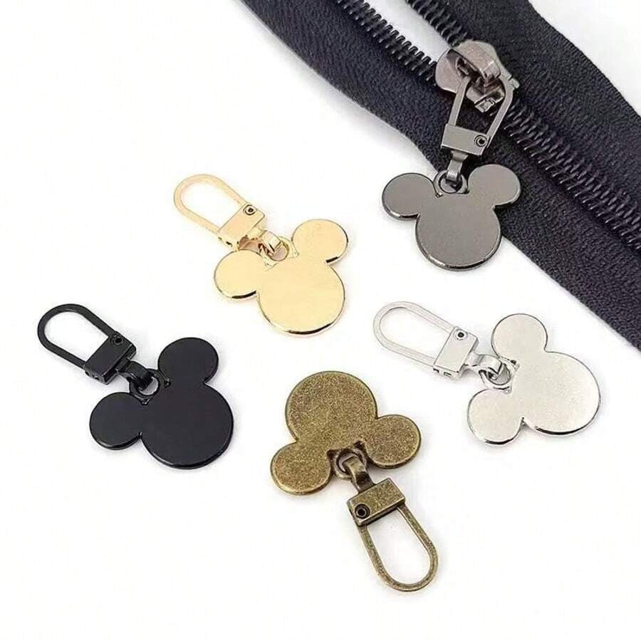 1/3/5 pezzi Raccoglitori lampo ufficialmente concessi in licenza a cartone animato di Topolino - Kit di riparazione istantanea per fibbie rotte