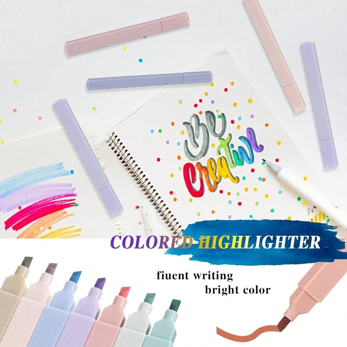 36 pezzi di simpatici articoli per la scuola con astuccio carino, 12 evidenziatori pastello, 6 penne gel inchiostro nero, 6 matite meccaniche kawaii da 0,5 mm, set per studenti, articoli di cartoleria, essenziali per il college, forniture scolastiche