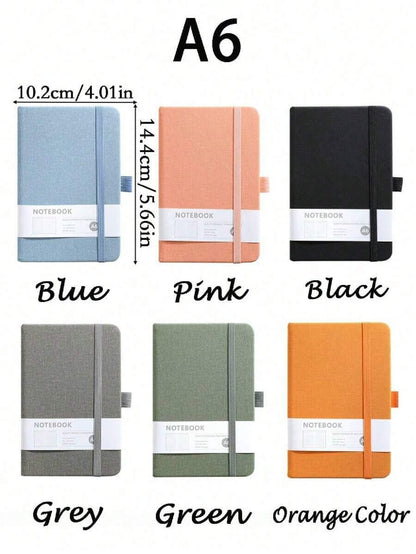 Quaderno ad anelli minimalista A5, 100 fogli/200 pagine; Agenda aziendale A6; Blocco note mini A7 per studenti, adatti per studenti e ufficio per il ritorno a scuola