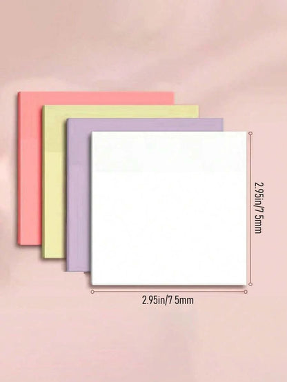 Fogli per libro di note adesive colorate trasparenti, blocchetti di note adesive trasparenti, quaderni, articoli di cancelleria scolastica e per ufficio