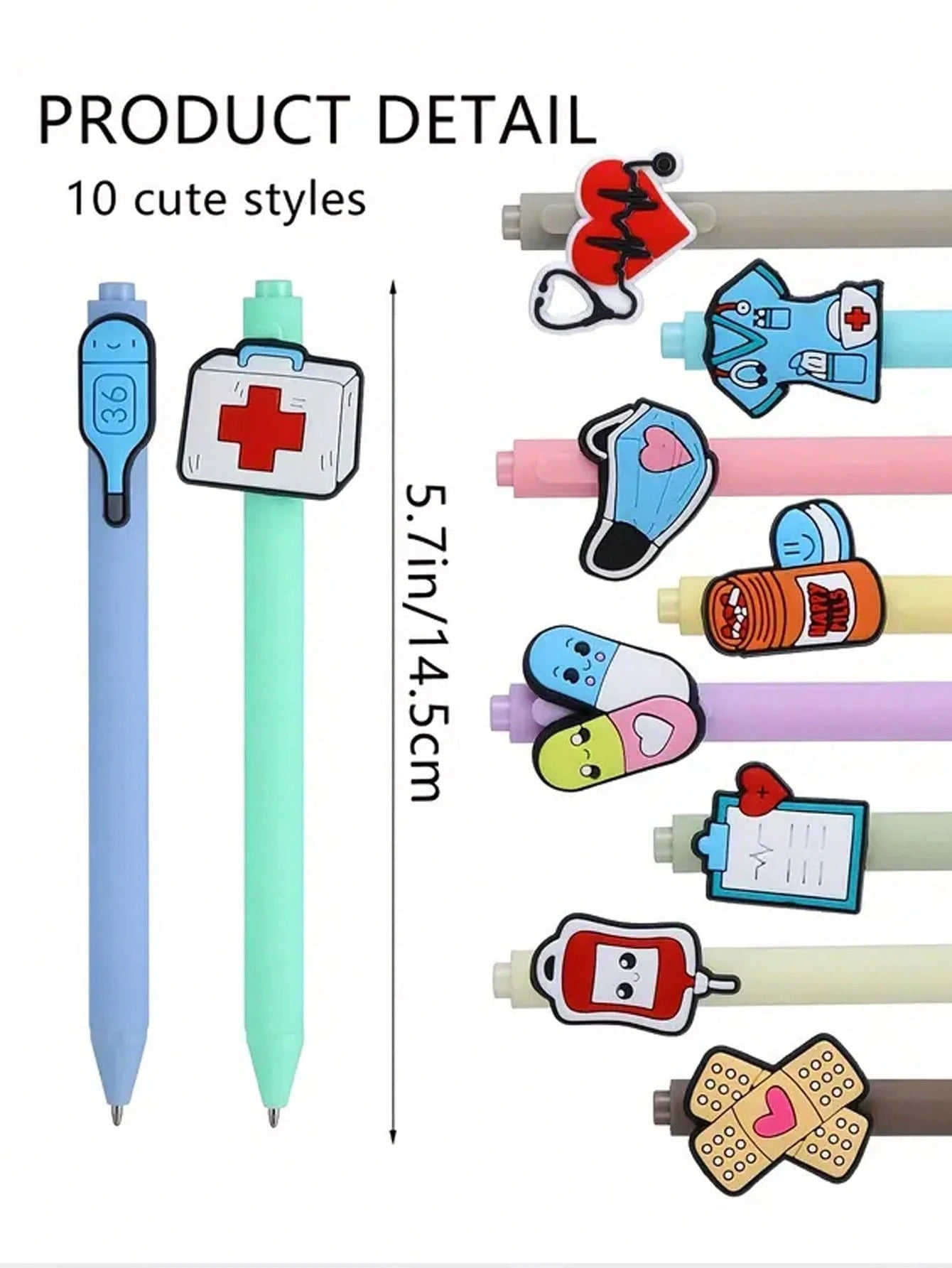 Penne per infermiere | Divertenti, migliori, carine, set di penne per infermiere, accessori per il lavoro, studente infermiere, assistente medico, regali essenziali, regalo di apprezzamento, forniture scolastiche
