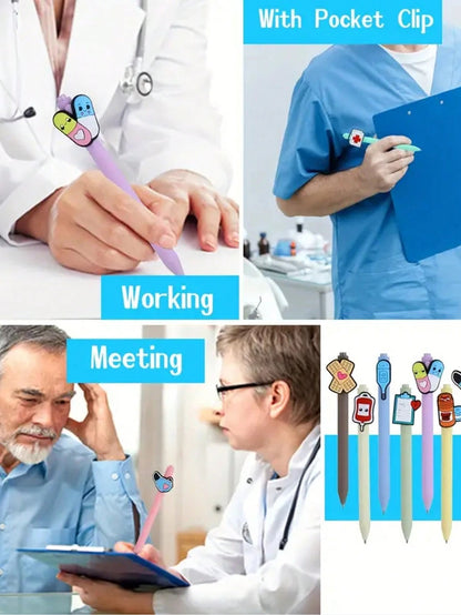 Penne per infermiere | Divertenti, migliori, carine, set di penne per infermiere, accessori per il lavoro, studente infermiere, assistente medico, regali essenziali, regalo di apprezzamento, forniture scolastiche