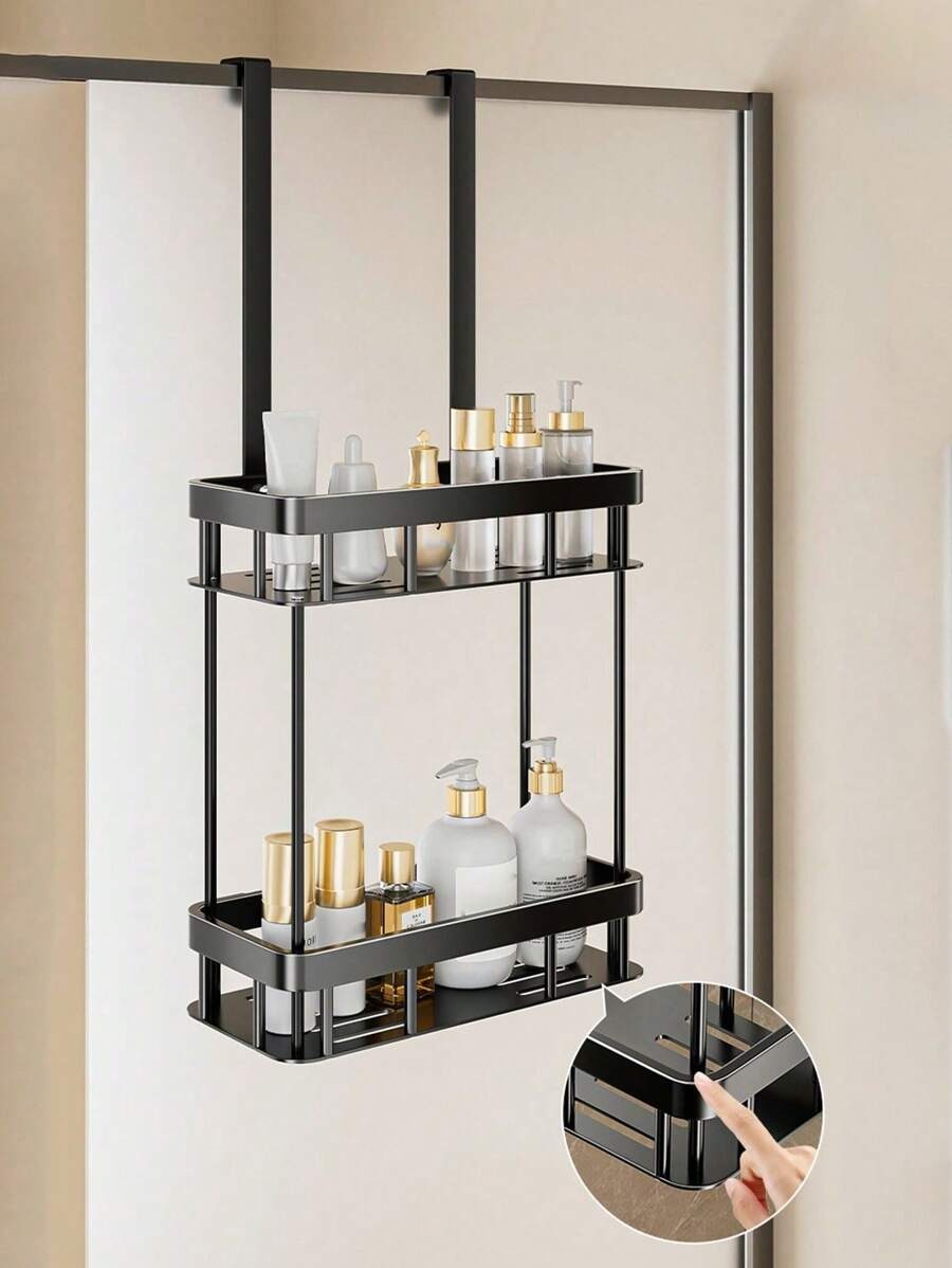 1 pezzo Porta Oggetti da posizionare sulla porta senza foratura, Organizer multifunzionale per camera da letto, cucina, dispensa, bagno e arredamento estivo