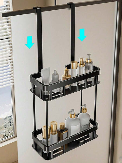 1 pezzo Porta Oggetti da posizionare sulla porta senza foratura, Organizer multifunzionale per camera da letto, cucina, dispensa, bagno e arredamento estivo