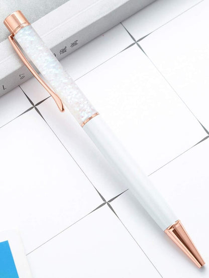 Penna a sfera con liquido glitterato personalizzato con testo/logo, inchiostro a base d'olio, penna di lusso alla moda, adatta come bomboniera per matrimoni, regali per il ritorno a scuola