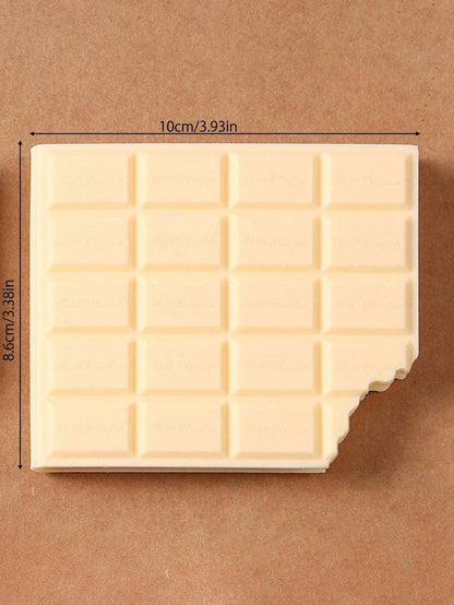 set di cancelleria a tema cioccolato con blocco note, penna a sfera, gomma da cancellare, forniture per il ritorno a scuola