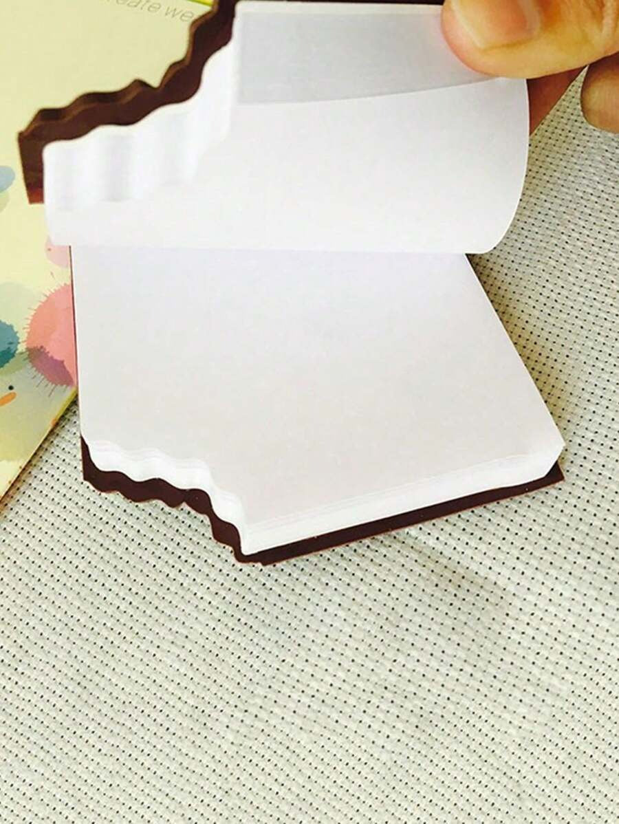 set di cancelleria a tema cioccolato con blocco note, penna a sfera, gomma da cancellare, forniture per il ritorno a scuola