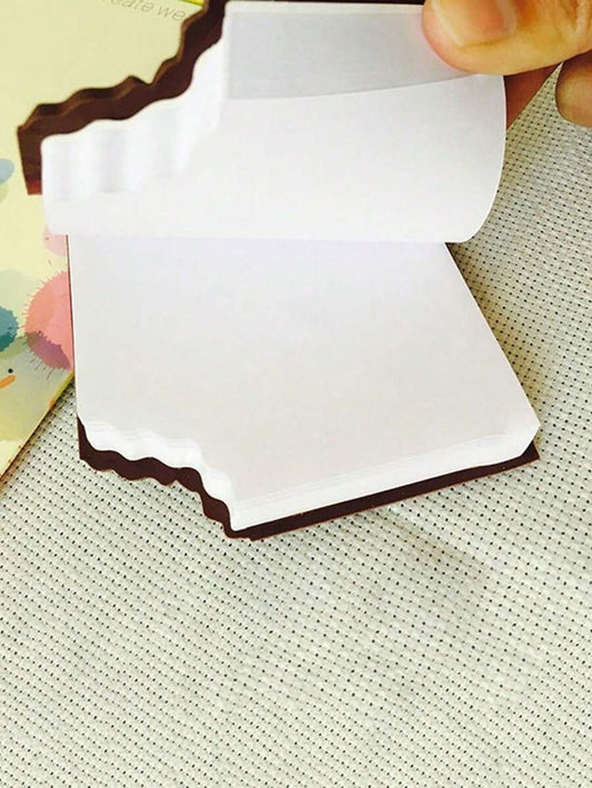 set di cancelleria a tema cioccolato con blocco note, penna a sfera, gomma da cancellare, forniture per il ritorno a scuola
