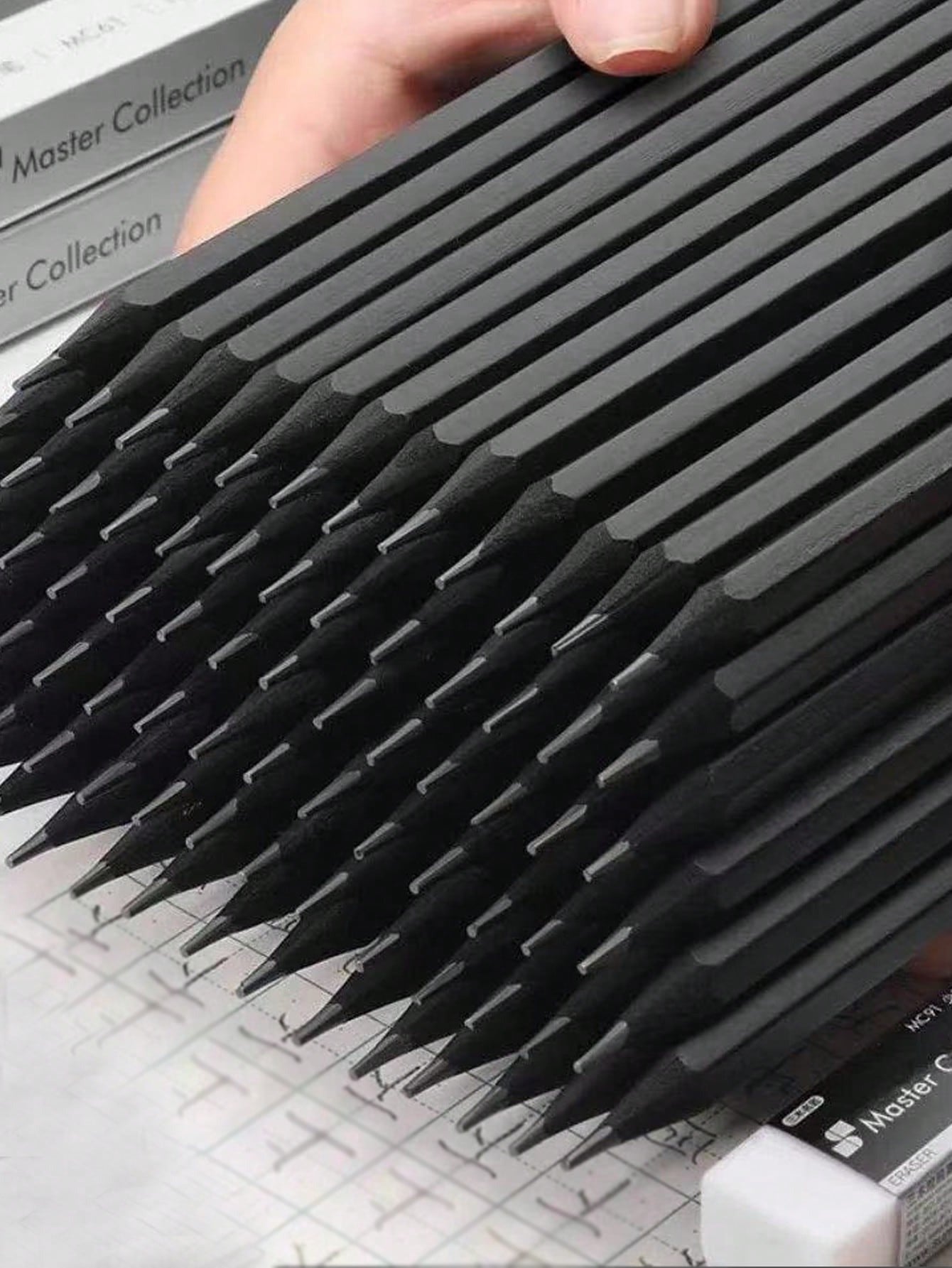 Matite in legno nere, matite HB prive di piombo adatte per studenti, matite adatte per esami, matite per scrivere a casa, a scuola, per la stagione del ritorno a scuola