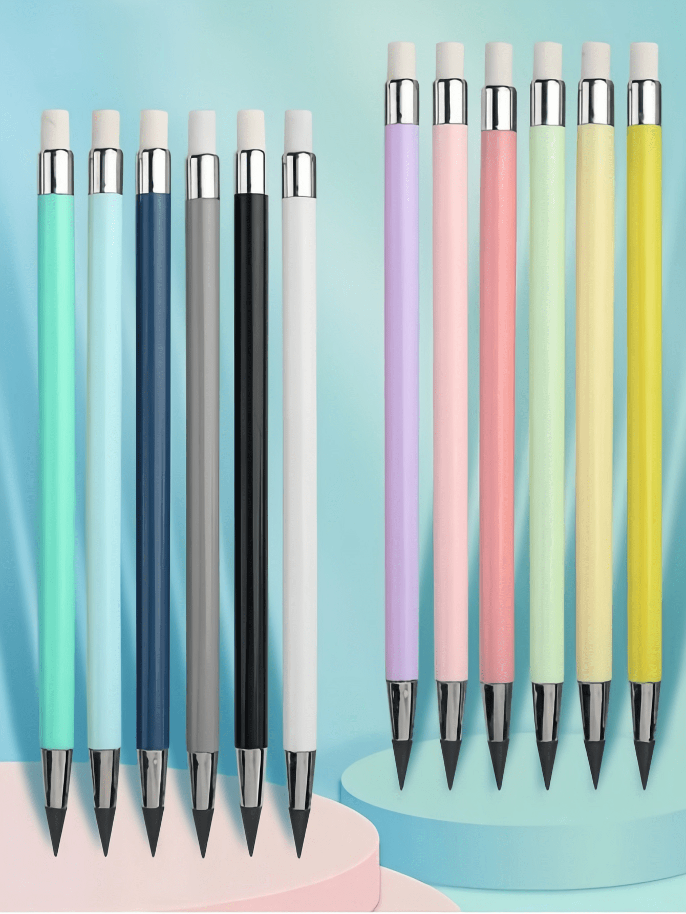 ] Matita Eterna | Senza Bisogno di Affilare, con Punta Gomma, Matita Eterna, Scrittura Infinita, Durevole | Per Studenti, Schizzi a Colori Casuali, Scrittura e Disegno Creativi.