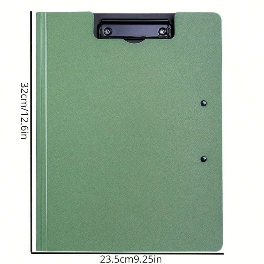 Portablocco con copertina rigida e clip doppie, porta documenti/file/contratti/presentazioni multifunzione portatile A4/A3 per studenti, impiegati, attività commerciali, Back to School