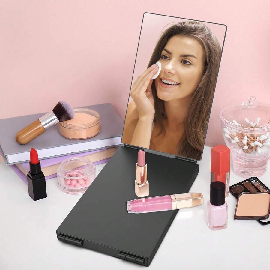 Specchio a 360 gradi, specchio a 3 vie con supporti, specchio cosmetico regolabile per bagno, camera da letto, trucco, doccia, rasatura, acconciatura, taglio