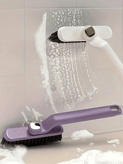 1 pezzo Spazzola rotante 2 in 1 - Versatile per cucina, soggiorno, bagno e altro - Setole per piastrelle, fughe e pulizia delle pareti (stile casuale)