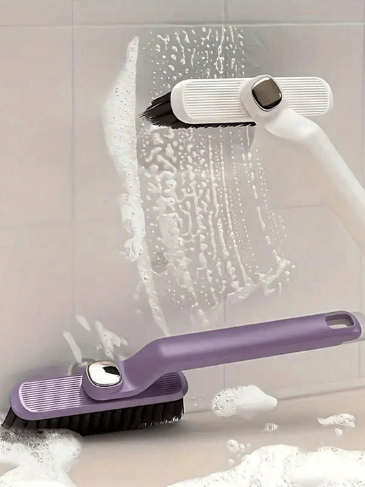 1 pezzo Spazzola rotante 2 in 1 - Versatile per cucina, soggiorno, bagno e altro - Setole per piastrelle, fughe e pulizia delle pareti (stile casuale)