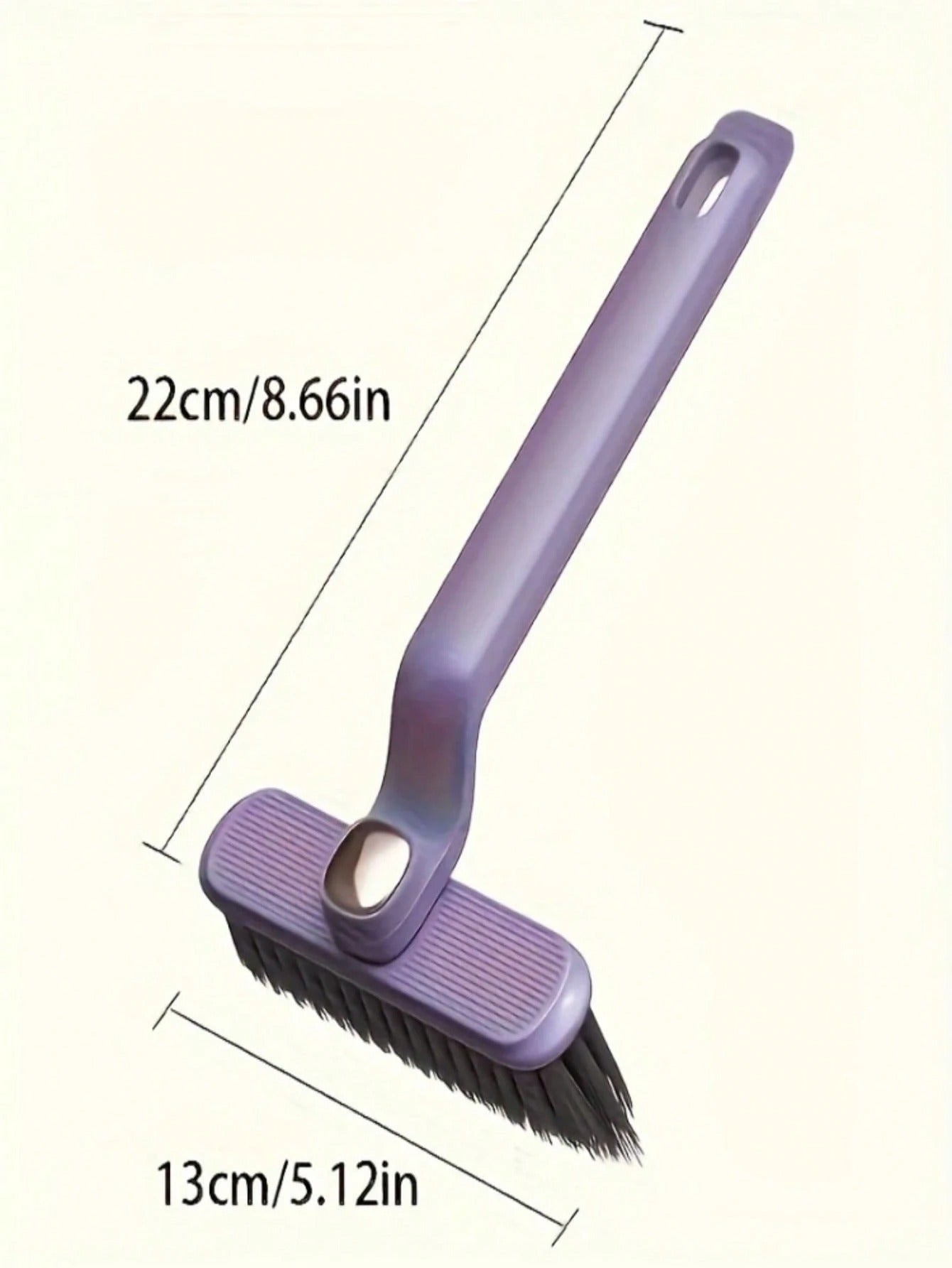 1 pezzo Spazzola rotante 2 in 1 - Versatile per cucina, soggiorno, bagno e altro - Setole per piastrelle, fughe e pulizia delle pareti (stile casuale)