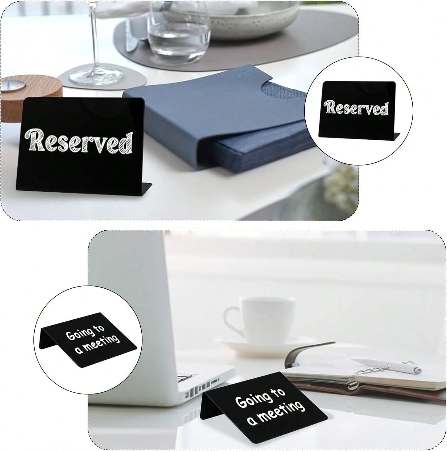 Mini lavagne per esposizione di alimenti, etichette per alimenti per feste, buffet, panetteria, etichette per antipasti, cartellini per i tavoli, inclusi 2 pezzi di pennarelli per gesso liquido