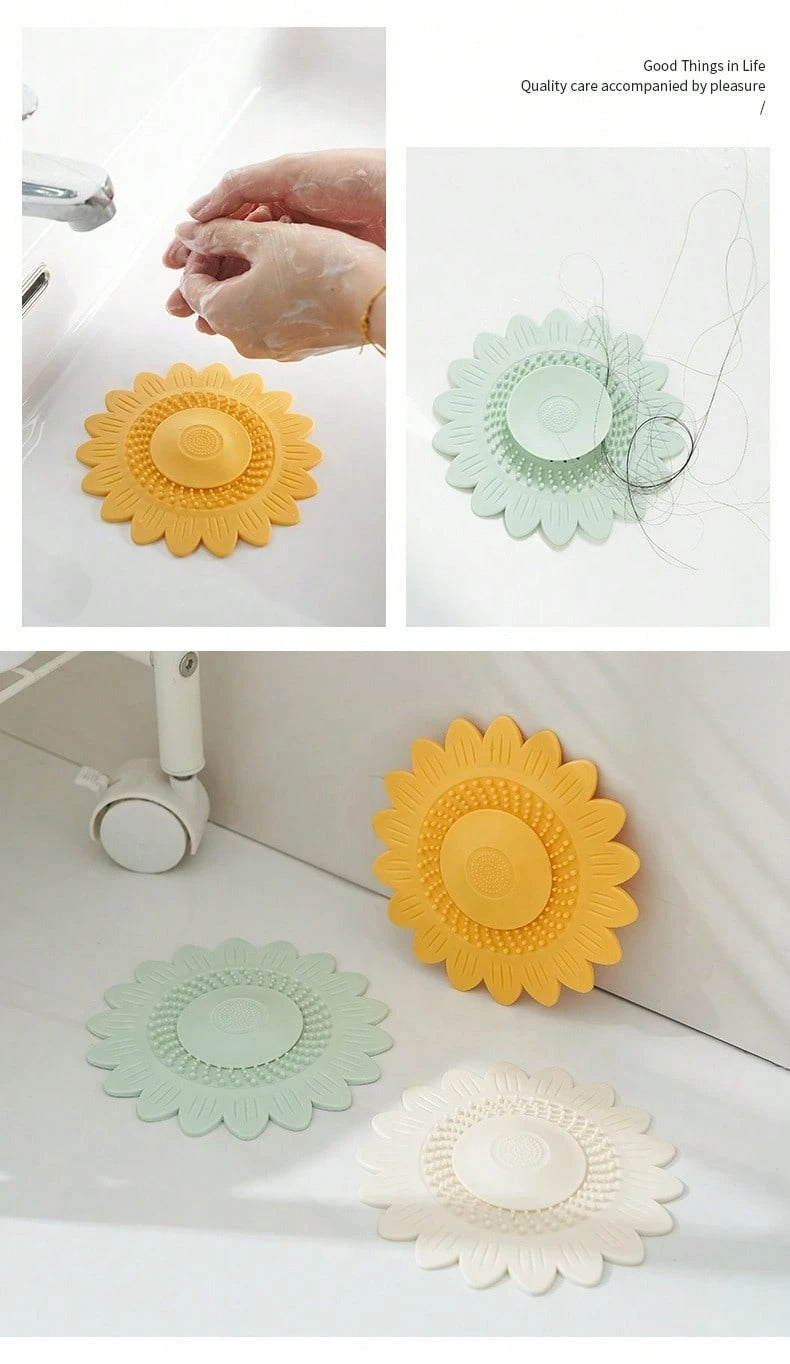 1 pezzo Filtro per lavandino a pressione, copertura per scarico a pavimento, tappo per scarico anti-odore, copertura per scarico doccia cattura capelli