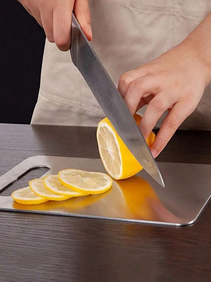 Tagliere in titanio, taglieri in titanio per la cucina, tagliere in acciaio inox 304 per carne, frutta e verdura