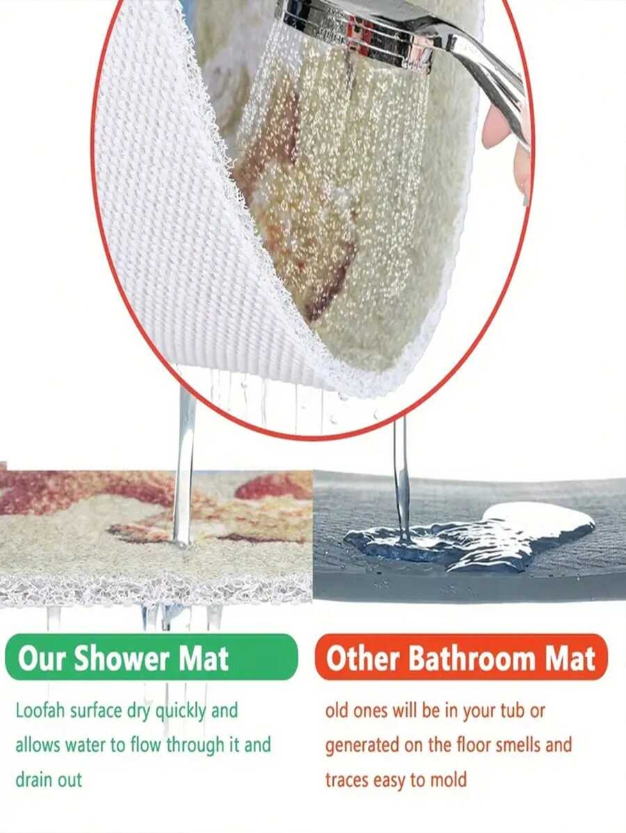 Tappetino da bagno in materiale PVC plastico, con motivi di animali subacquei tra cui delfino, pesce pagliaccio, polpo, balena, tartaruga, cavalluccio marino, granchio, conchiglia, corallo e leone marino