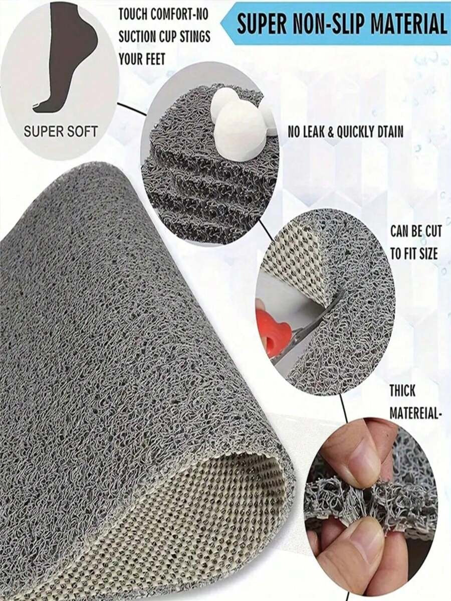 Tappetino da bagno in materiale PVC plastico, con motivi di animali subacquei tra cui delfino, pesce pagliaccio, polpo, balena, tartaruga, cavalluccio marino, granchio, conchiglia, corallo e leone marino