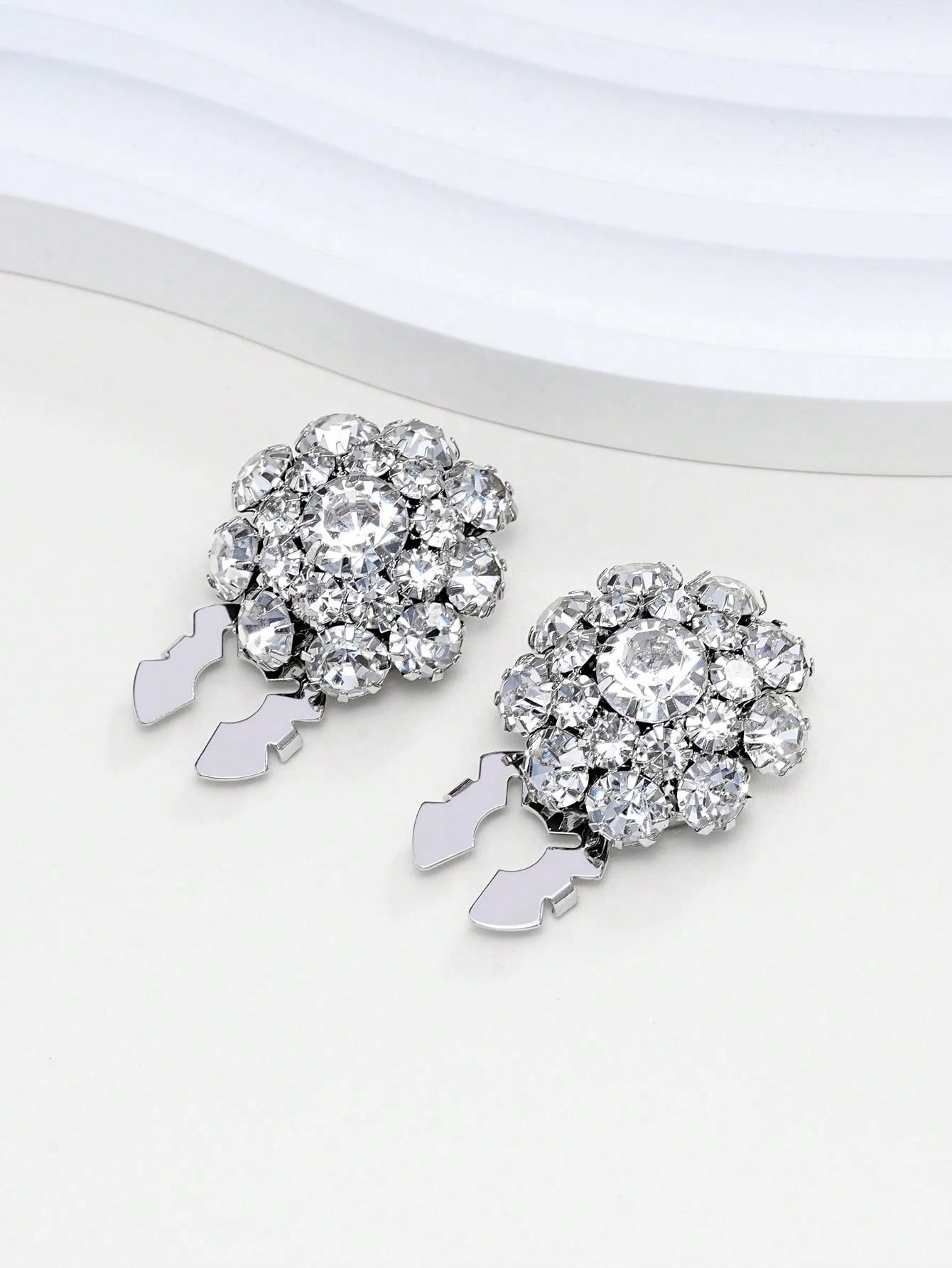 1/2/4 pezzi Copri bottoni da 23mm con strass per donna, copri bottoni in cristallo, copri bottoni a molletta staccabili, bottoni in cristallo decorativi per abbigliamento, bottoni a scatto con pinze per abiti